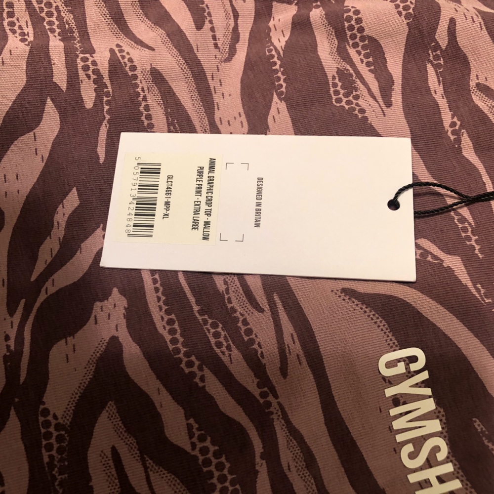 NWT Gymshark Crop Top Sz XL